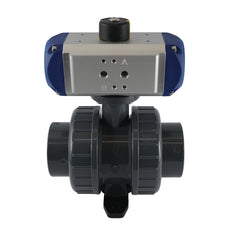 63mm 2-Weg PVC Pneumatische Kogelkraan Dubbelwerkend - VDL