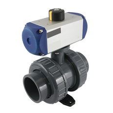 63mm 2-Weg PVC Pneumatische Kogelklep Veer Open - VDL