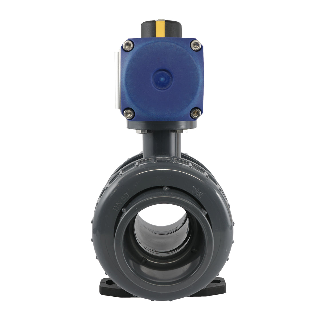 63mm 2-Weg PVC Pneumatische Kogelkraan Dubbelwerkend - VDL