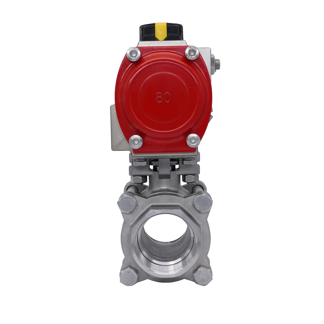 Pneumatische Kogelkraan G4'' RVS Veer-Sluitend