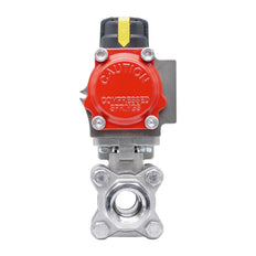 Pneumatische Kogelkraan G3/8'' RVS Veer-Sluitend