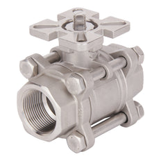 G1-1/2'' 2-weg RVS Pneumatische Kogelkraan Dubbelwerkend - BL2SA3