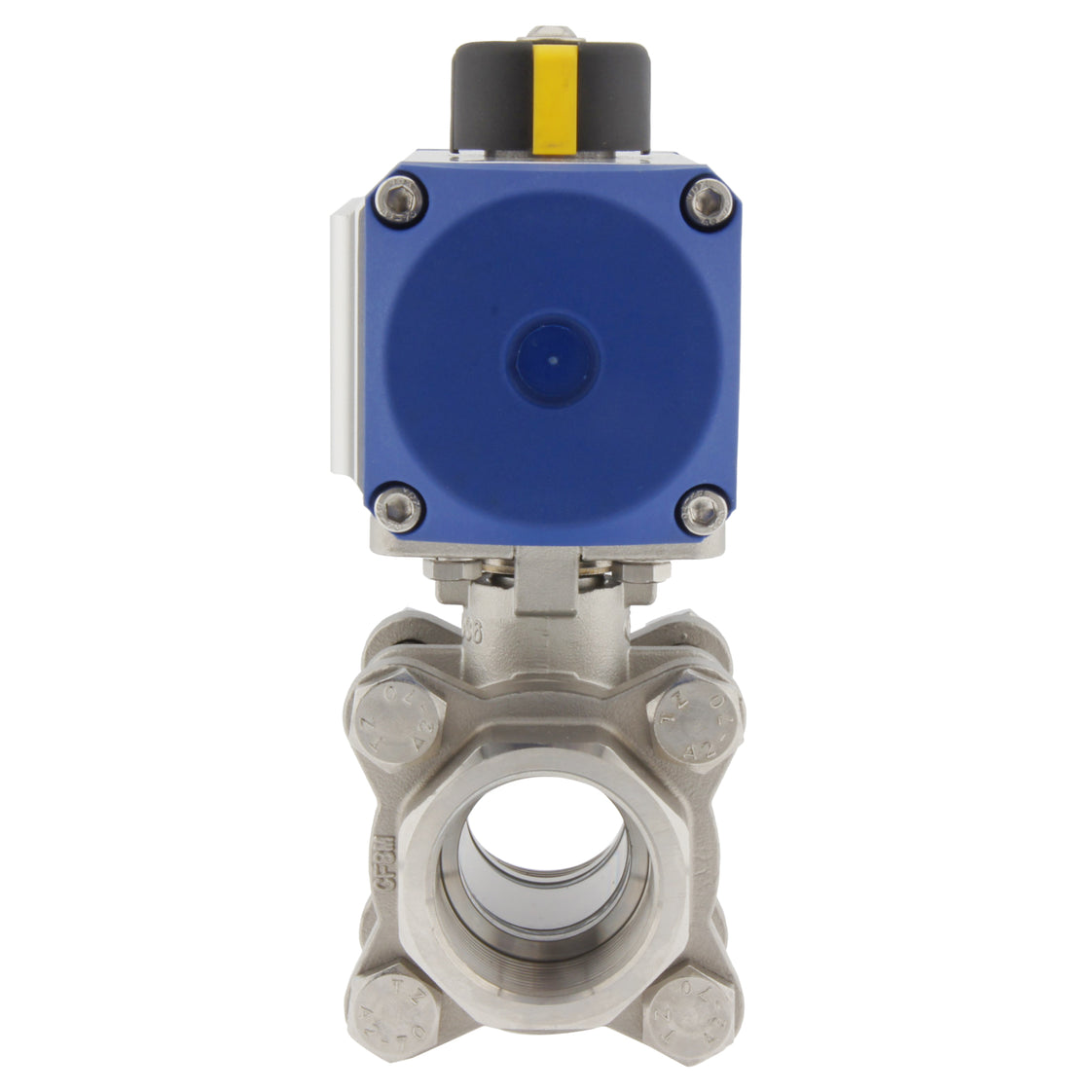 G1-1/4'' 2-Weg RVS Pneumatische Kogelkraan Veergesloten - BL2SA3