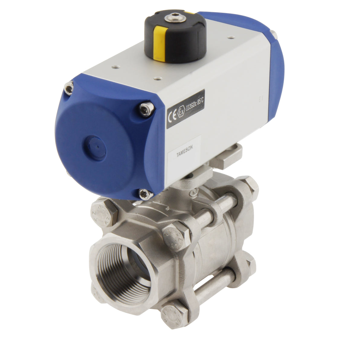 G1-1/4'' 2-Weg RVS Pneumatische Kogelkraan Veergesloten - BL2SA3