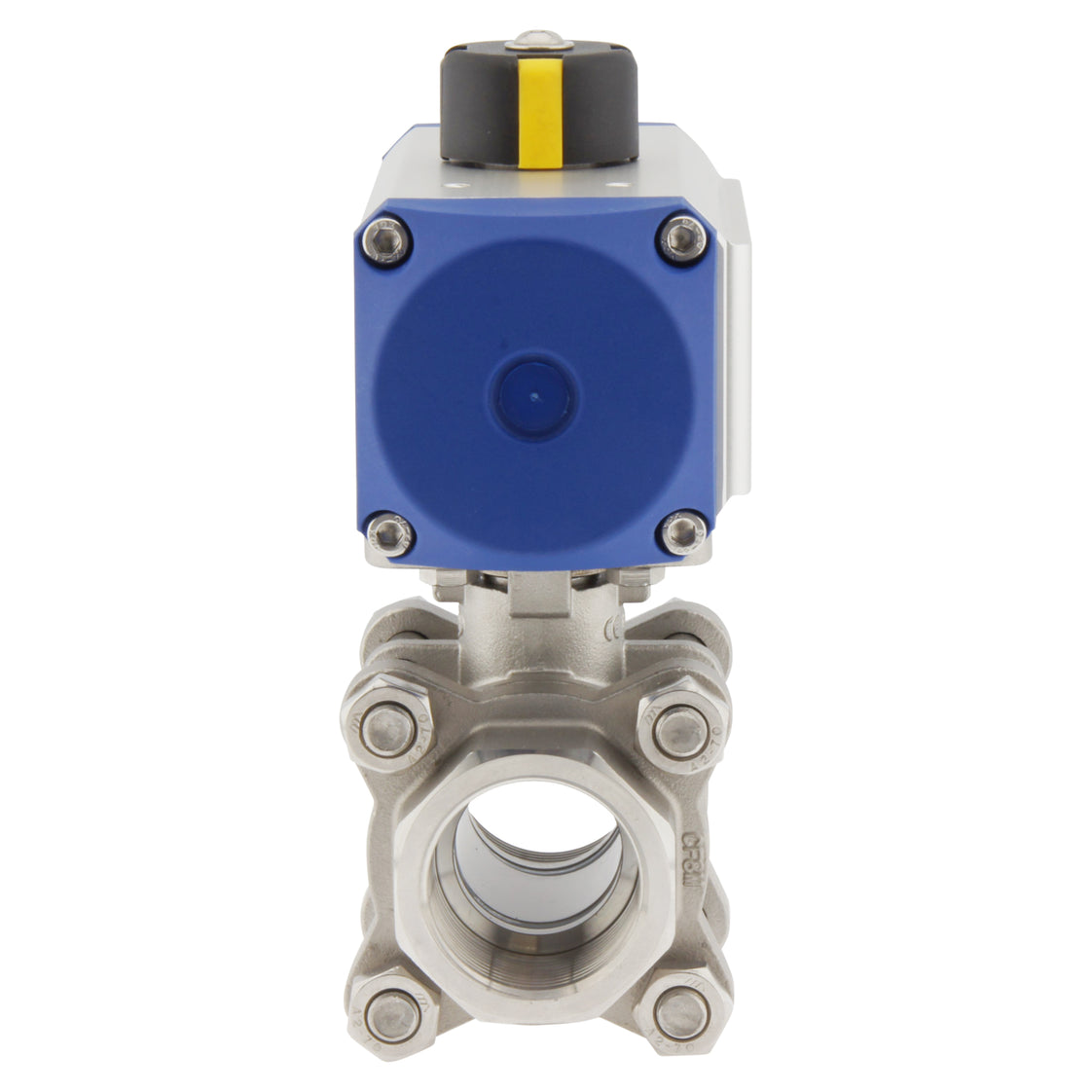 G1-1/2'' 2-weg RVS Pneumatische Kogelkraan Dubbelwerkend - BL2SA3