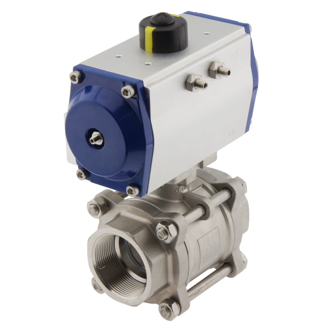 G3'' 2-Weg RVS Pneumatische Kogelkraan Dubbelwerkend - BL2SA3