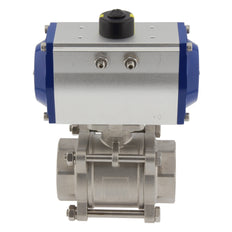 G3'' 2-Weg RVS Pneumatische Kogelkraan Dubbelwerkend - BL2SA3