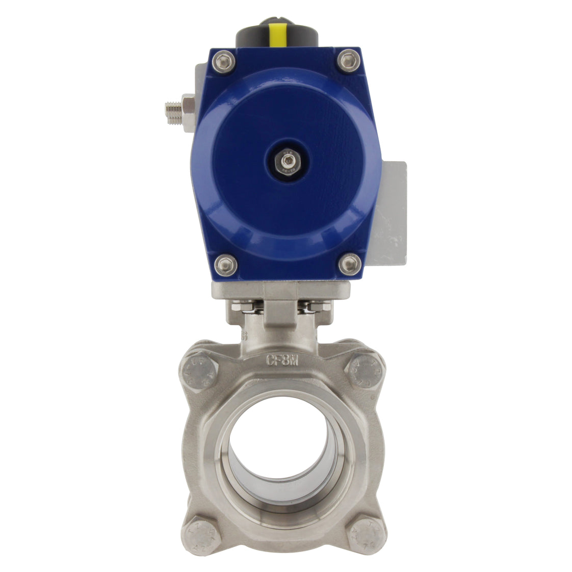 G1-1/2'' 2-weg RVS Pneumatische Kogelkraan Veergesloten - BL2SA3