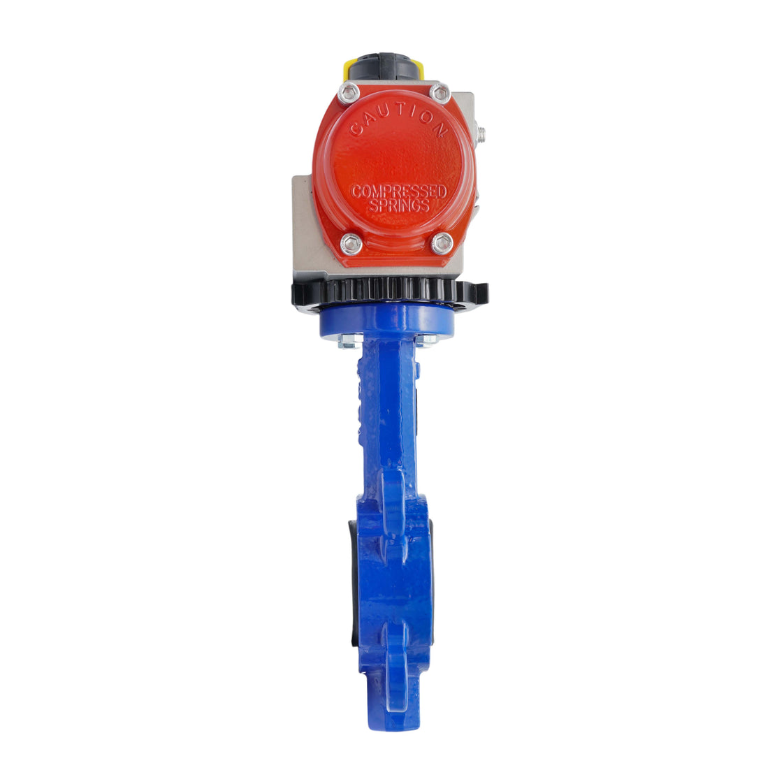Pneumatische Vlinderklep DN65 (2-1/2 Inch) Lug Gietijzer GGG 40 EPDM Veer-Openend