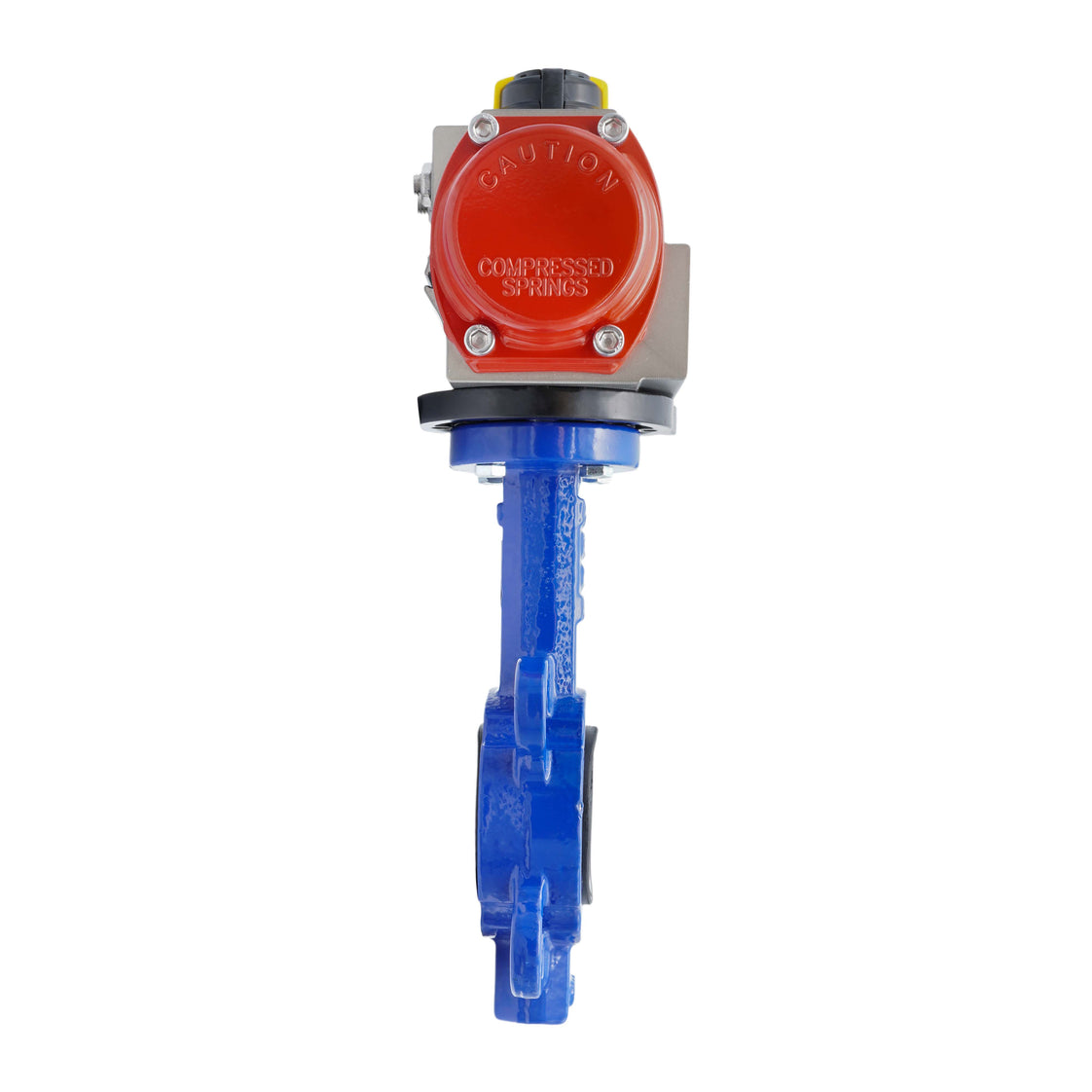 Pneumatische Vlinderklep DN40 (1-1/2 Inch) Lug Gietijzer RVS EPDM Dubbelwerkend