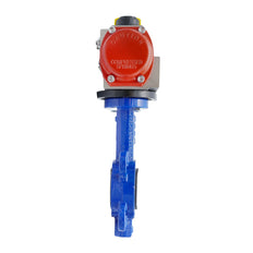 Pneumatische Vlinderklep DN40 (1-1/2 Inch) Lug Gietijzer RVS EPDM Dubbelwerkend