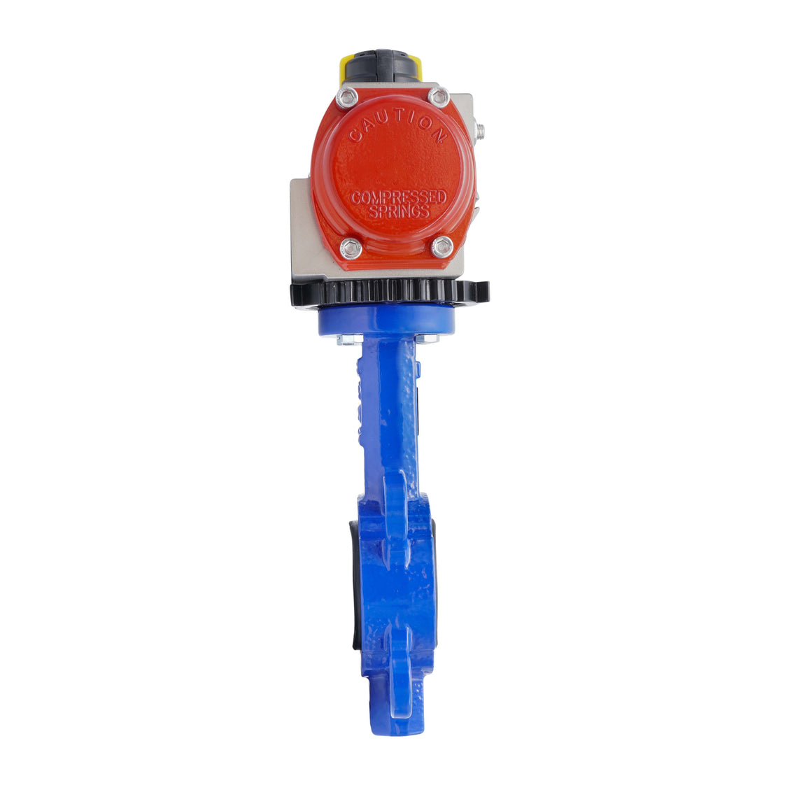Pneumatische Vlinderklep DN100 (4 Inch) Wafer Gietijzer GGG 40 EPDM Veer-Openend