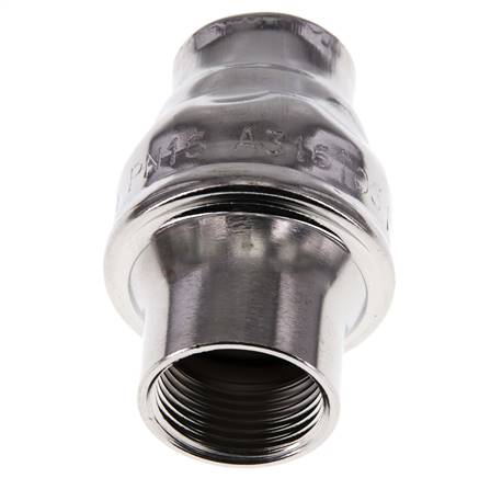 G3/4'' RVS 316 Terugslagklep PTFE 0.03-16bar (0.44-232psi)