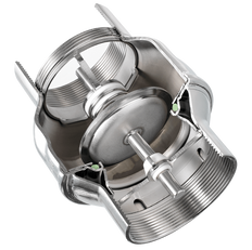 G3'' RVS 316 Terugslagklep FEP 0.03-16bar (0.44-232psi)