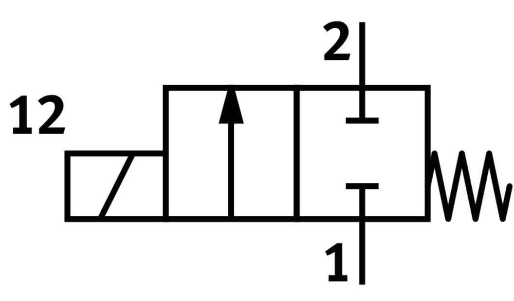 Festo 2/2 NC Monostabiele Lucht Magneetventiel G1/8 300L/Min - 2187