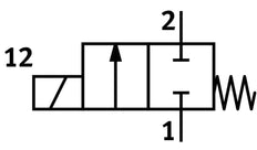 Festo 2/2 NC Monostabiele Lucht Magneetventiel G1/8 300L/Min - 2187