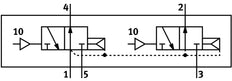 Festo 2x3/2 NO Monostabiele Pneumatische Klep Bouwgrootte 18mm ISO 15407-1 400l/min - 546722