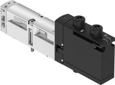 Festo 5/3 Geperst/Afgemeld Lucht Magneetventiel Bouwgrootte 18mm ISO 15407-2 370l/min - 8040110