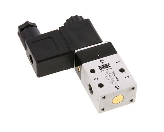 3/2 G1/8'' NO Magneetventiel 24V AC 2-10bar/28-140psi Airtec