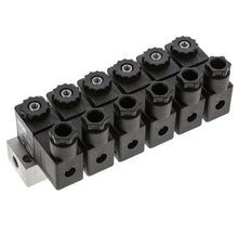 6x3/2 G1/8'' NC Magneetventiel 24V DC -0.95-10bar/-13.2-140psi Airtec