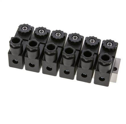 6x3/2 G1/8'' NC Magneetventiel 24V DC -0.95-10bar/-13.2-140psi Airtec