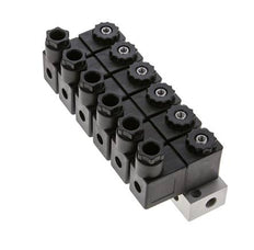 6x3/2 G1/8'' NC Magneetventiel 24V DC -0.95-10bar/-13.2-140psi Airtec