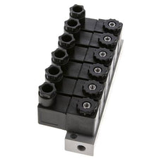 6x3/2 G1/8'' NC Magneetventiel 24V DC -0.95-10bar/-13.2-140psi Airtec
