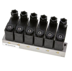 6x3/2 G1/8'' NC Magneetventiel 24V DC -0.95-10bar/-13.2-140psi Airtec