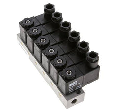 6x3/2 G1/8'' NC Magneetventiel 24V DC -0.95-10bar/-13.2-140psi Airtec