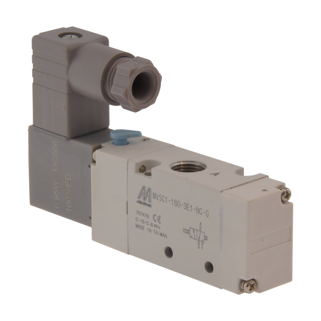 G1/8'' 230V AC 3/2-Way NC Magneetventiel 1.5-8bar MVSC1