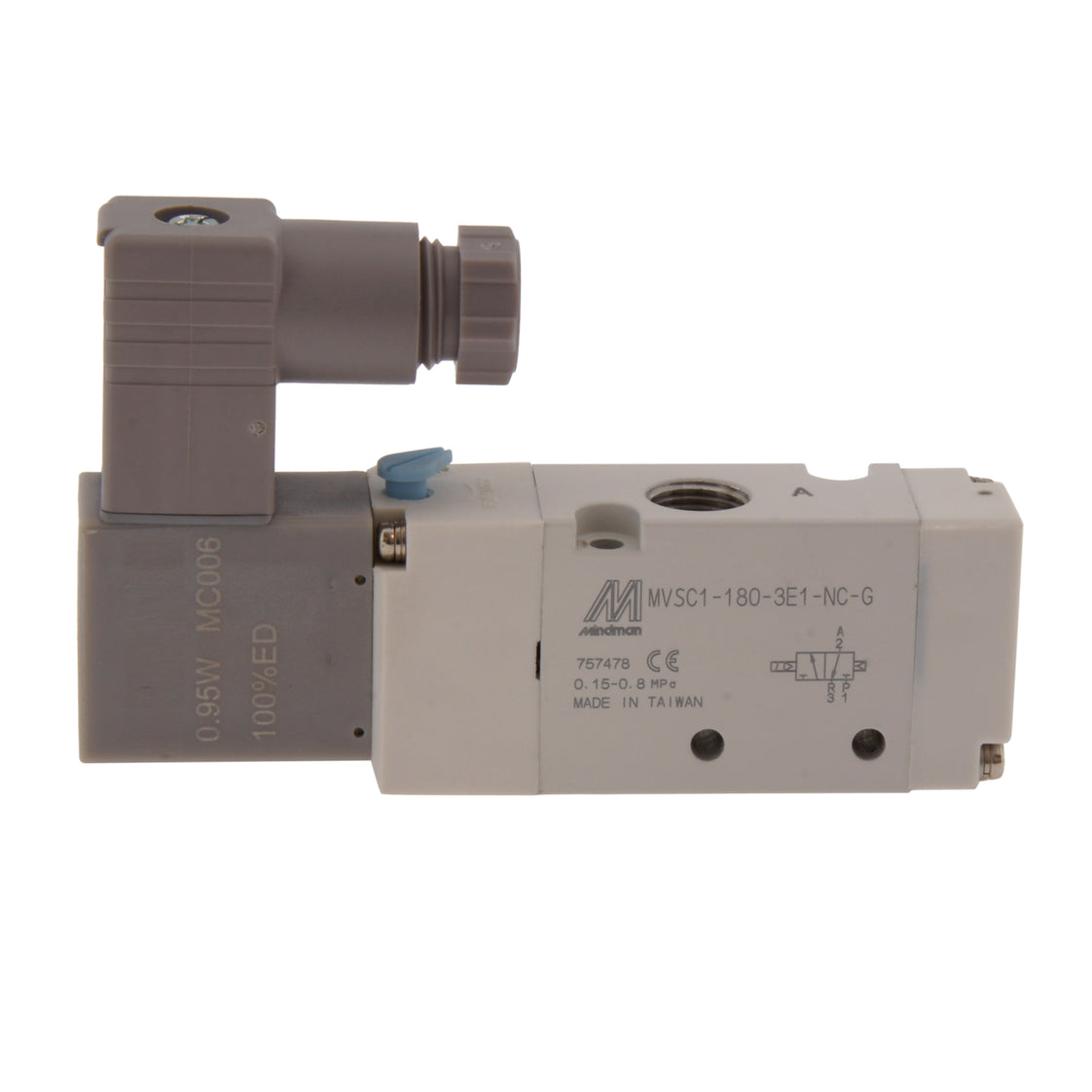 NPT 1/8'' 110V AC 3/2-Way NO Magneetventiel 1.5-8bar MVSC1