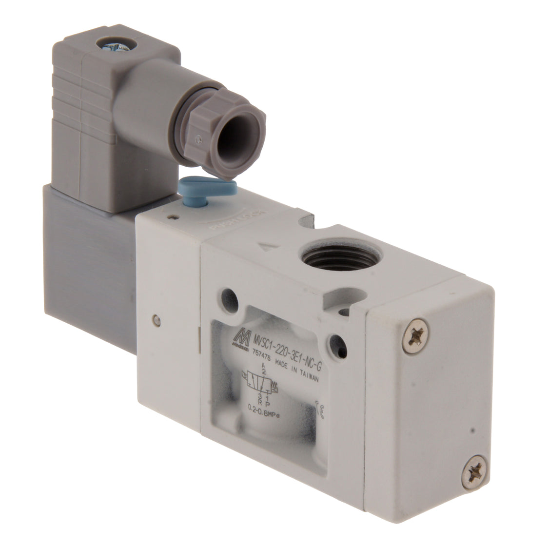G1/4'' 24V DC 3/2-Weg NC Magneetventiel 2-8bar MVSC1