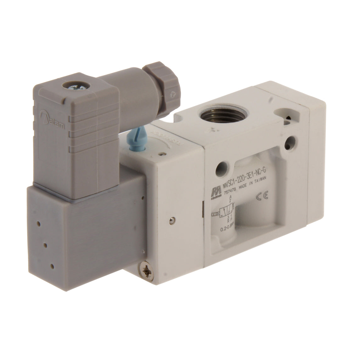 NPT 1/4'' 110V AC 3/2-Way NC Magneetventiel 2-8bar MVSC1