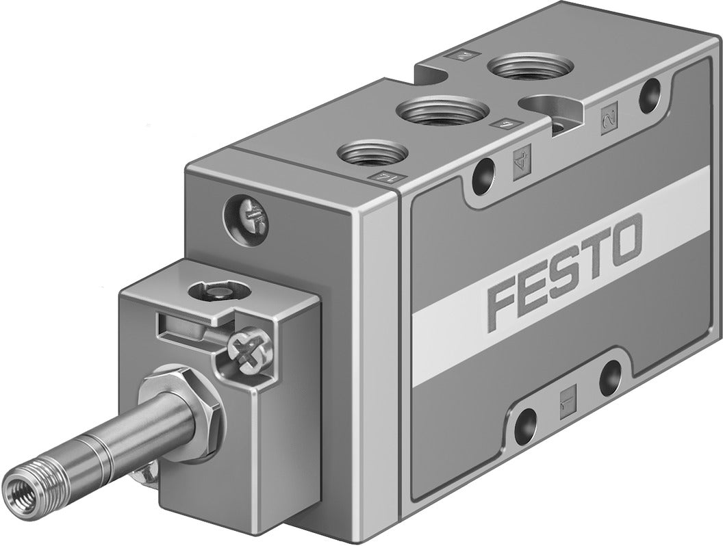Festo 5/2 Monostabiel Lucht Magneetventiel G1/4 1300L/Min - 15901