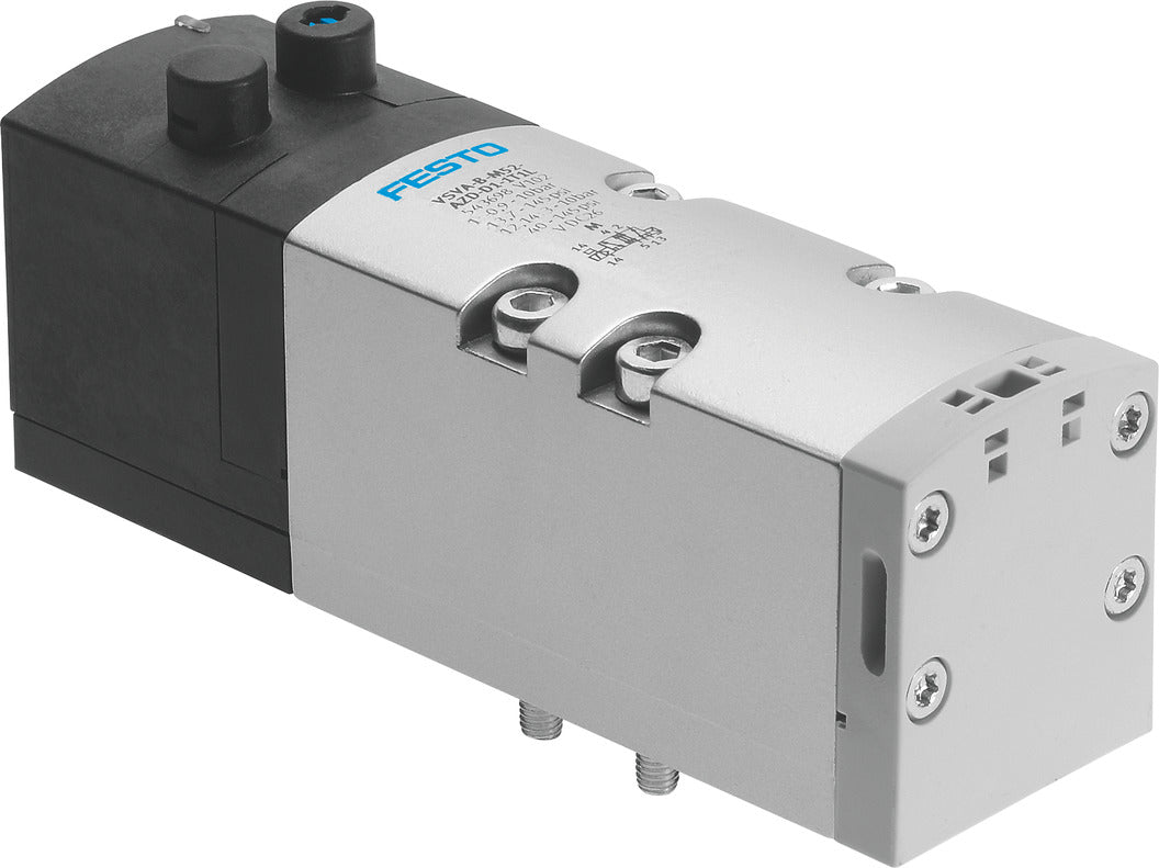 Festo 5/2 Monostabiel Lucht Magneetventiel Bouwgrootte 1 ISO 5599-2 1300L/Min - 8034807