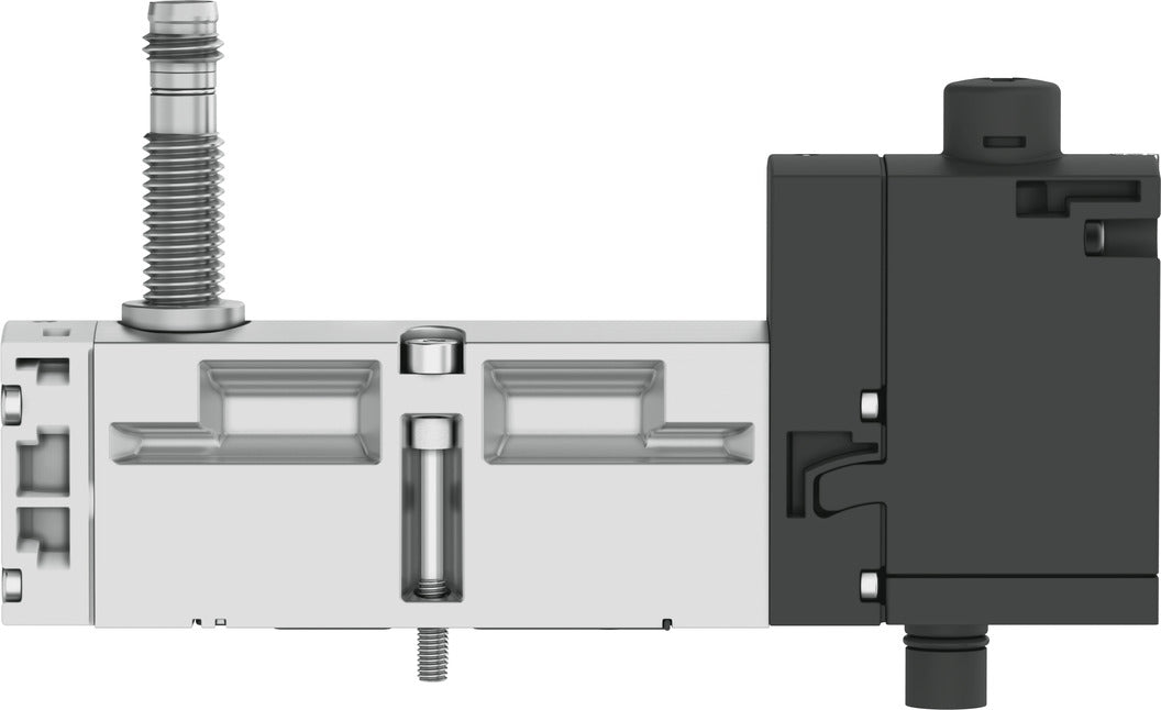 Festo 5/2 Monostabiel Lucht Magneetventiel Bouwgrootte 18mm ISO 15407-2 550l/min - 8033497