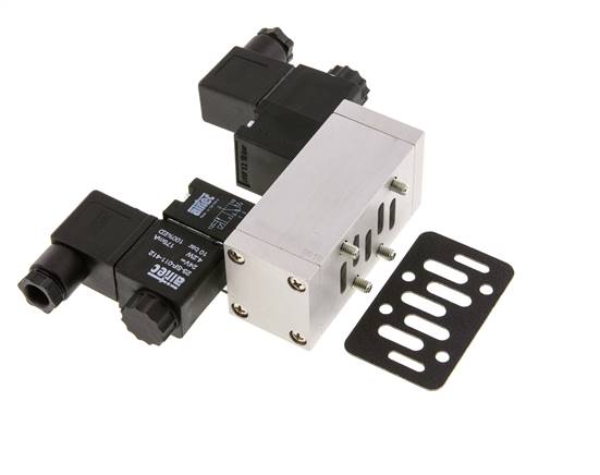 5/2 ISO 5599-1 Bi-Stabiel Magneetventiel 115V AC 2-10bar/28-140psi Airtec