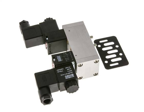 5/3 ISO 5599-1 Middenuitlaat Magneetventiel 48V DC 3-10bar/42-140psi Airtec