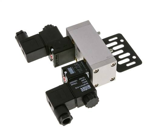 5/3 ISO 5599-1 Midden Gesloten Magneetventiel 12V DC 3-10bar/42-140psi Airtec