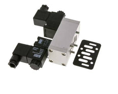 5/3 ISO 5599-1 Midden Gesloten Magneetventiel 12V DC 3-10bar/42-140psi Airtec