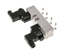 5/3 ISO 5599-1 Middendruk Magneetventiel 12V DC 2-10bar/28-140psi YPC