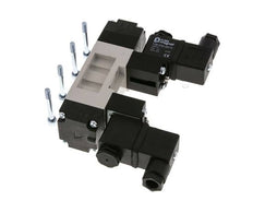 5/3 ISO 5599-1 Middenuitlaat Magneetventiel 12V DC 2-10bar/28-140psi YPC