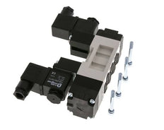 5/3 ISO 5599-1 Middenuitlaat Magneetventiel 12V DC 2-10bar/28-140psi YPC