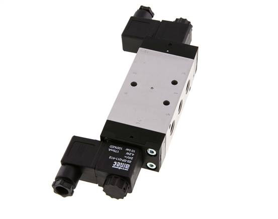5/3 G1/4'' Middendruk Magneetventiel 115V AC 3-10bar/42-140psi Airtec