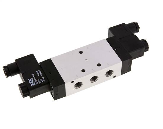 5/3 G1/4'' Middenuitlaat Magneetventiel 115V AC 3-10bar/42-140psi Airtec