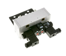 5/3 ISO 5599-3 Middenuitlaat Magneetventiel 24V AC 3-10bar/42-140psi Airtec