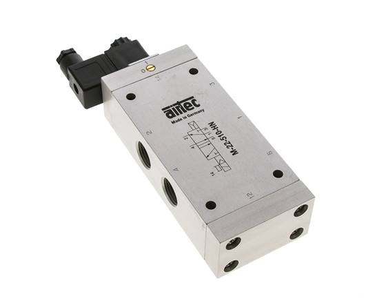5/2 G1/2'' Magneetventiel 12V DC 1-10bar/14-140psi Airtec