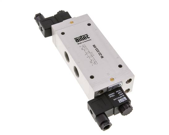5/3 G1/2'' Middenuitlaat Magneetventiel 115V AC 3-10bar/42-140psi Airtec