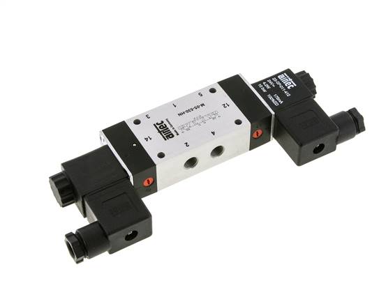 5/3 G1/8'' Midden Gesloten Magneetventiel 115V AC 3-8bar/42-112psi Airtec