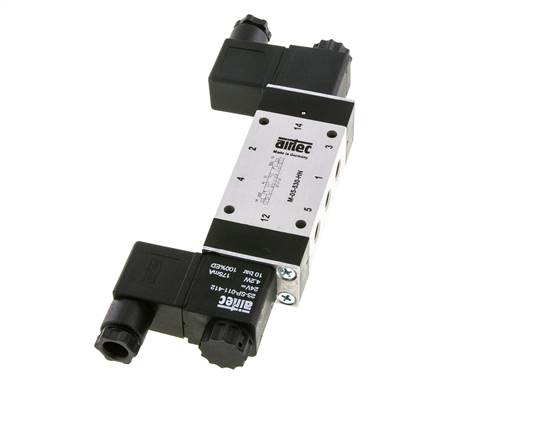 5/3 G1/8'' Midden Gesloten Magneetventiel 115V AC 3-8bar/42-112psi Airtec